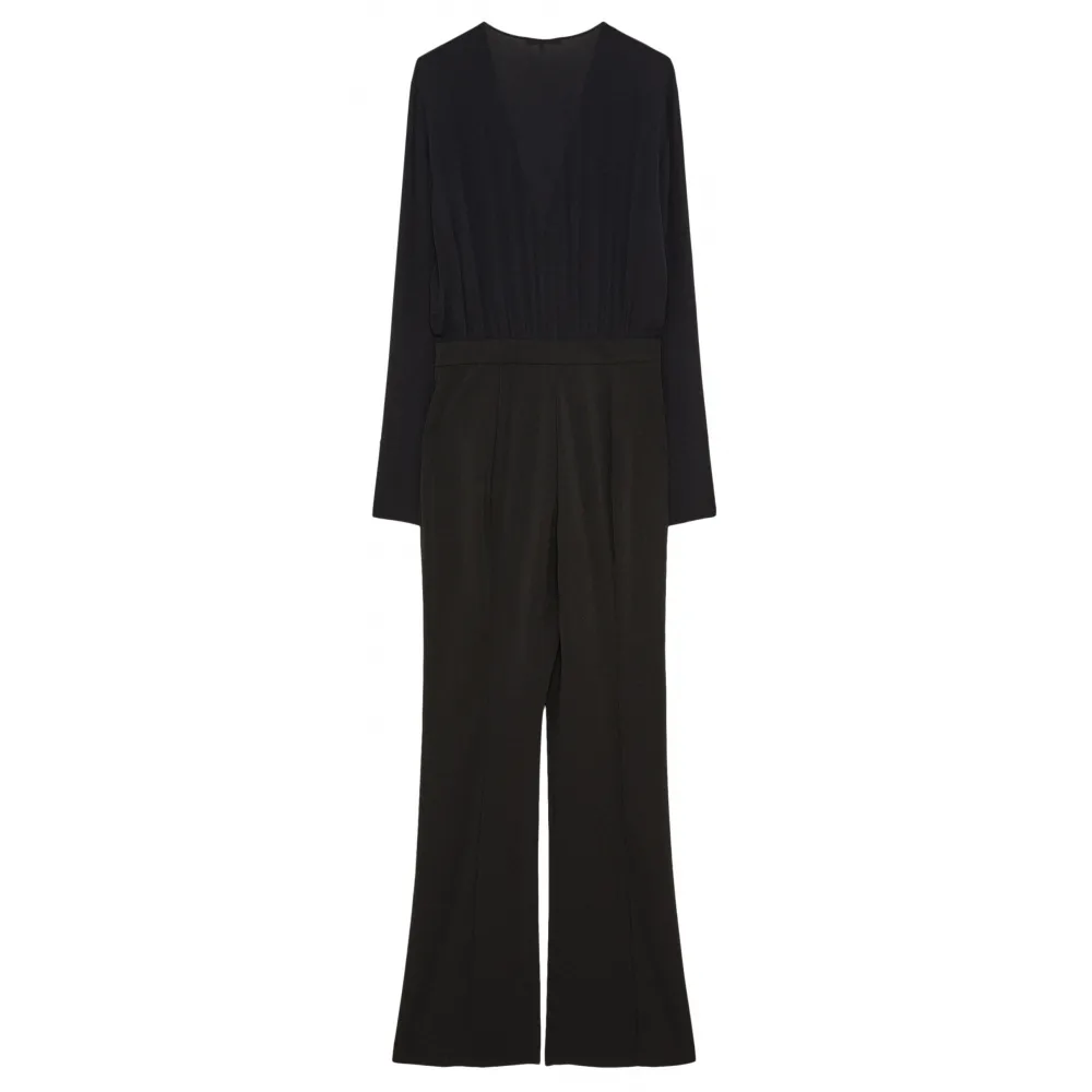 Patrizia Pepe - Tuta Lunga con Blusa e Pantalone Svasato - Nero - Abito - Made in Italy - Luxury Exclusive Collection