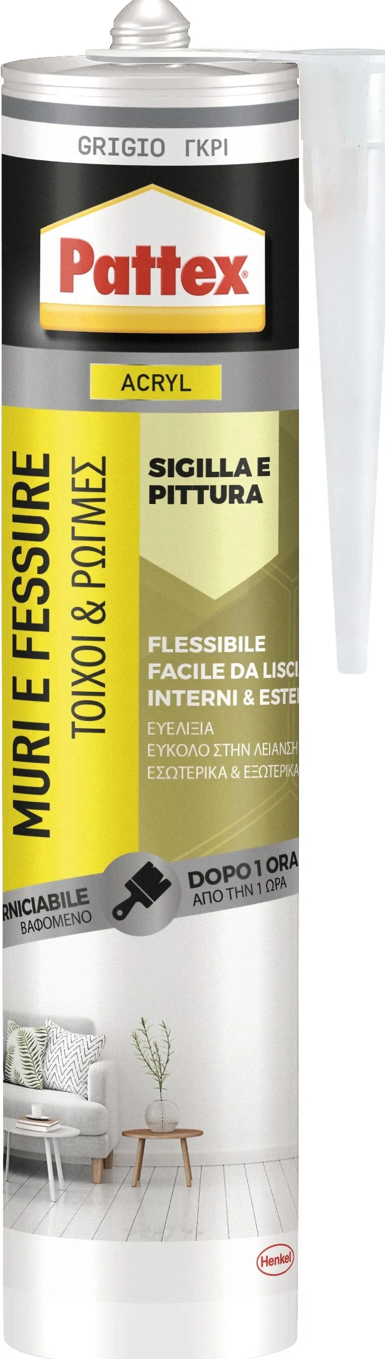 PATTEX Muri&Fessure Grigio 280ml