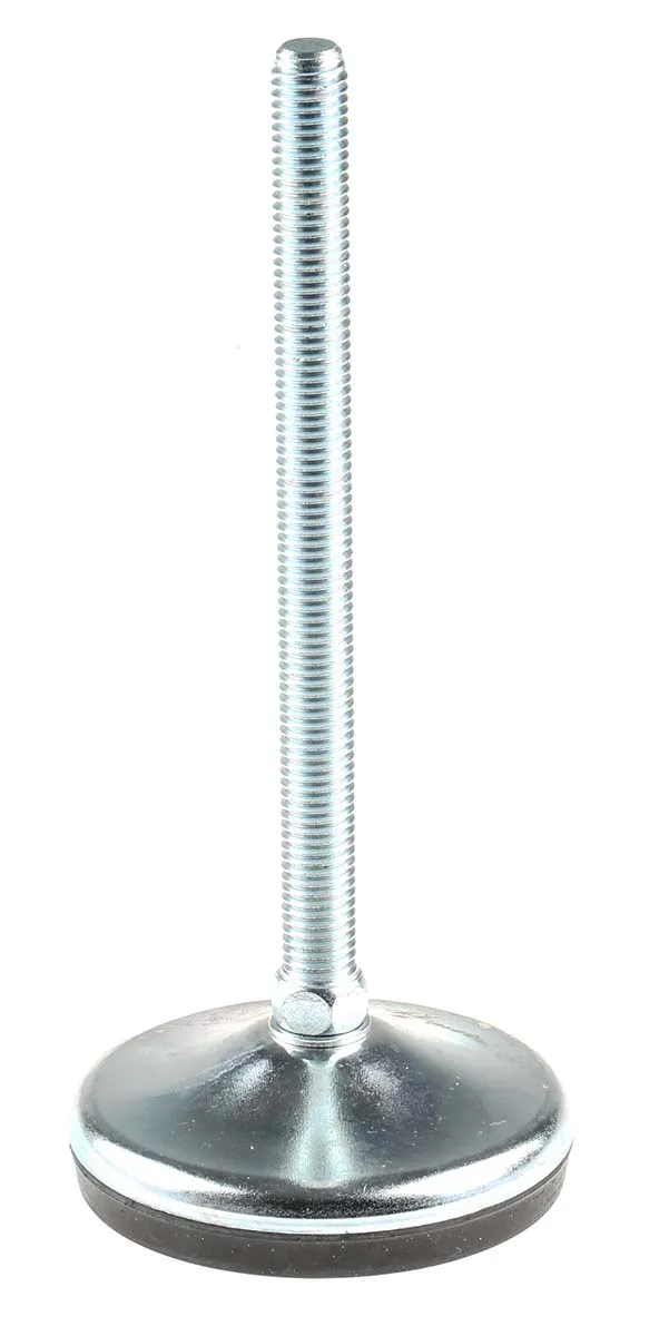 Piedino regolabile RS PRO in Acciaio placcato Zinco, M12 x 150mm, 1000kg