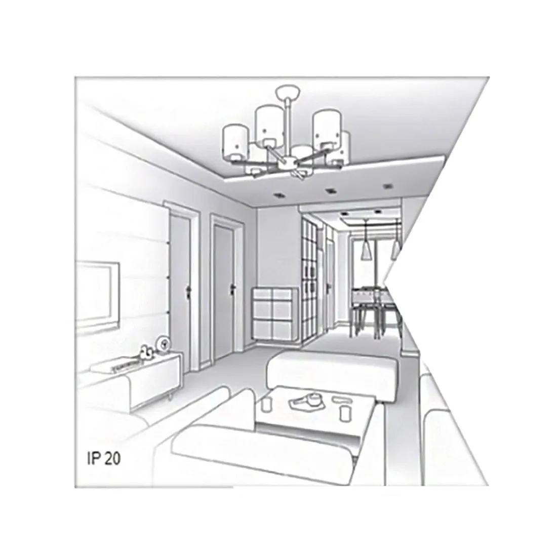 Plafoniera moderna Gea Luce DOHA PP LED 30W 220V alluminio metacrilato lampada soffitto