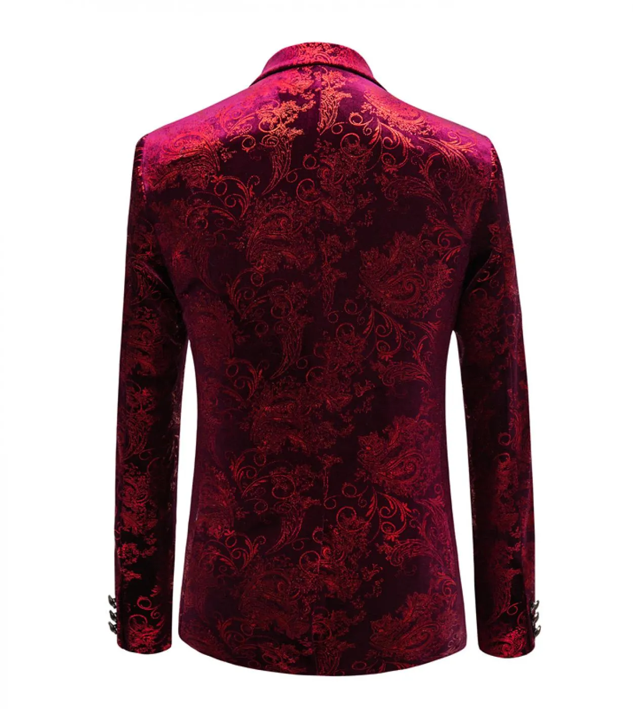 Plyesxale Blazer da uomo in velluto bordeaux di nuovo arrivo Blazer da uomo casual da uomo Slim Fit Blazer da palcoscenico Q44
