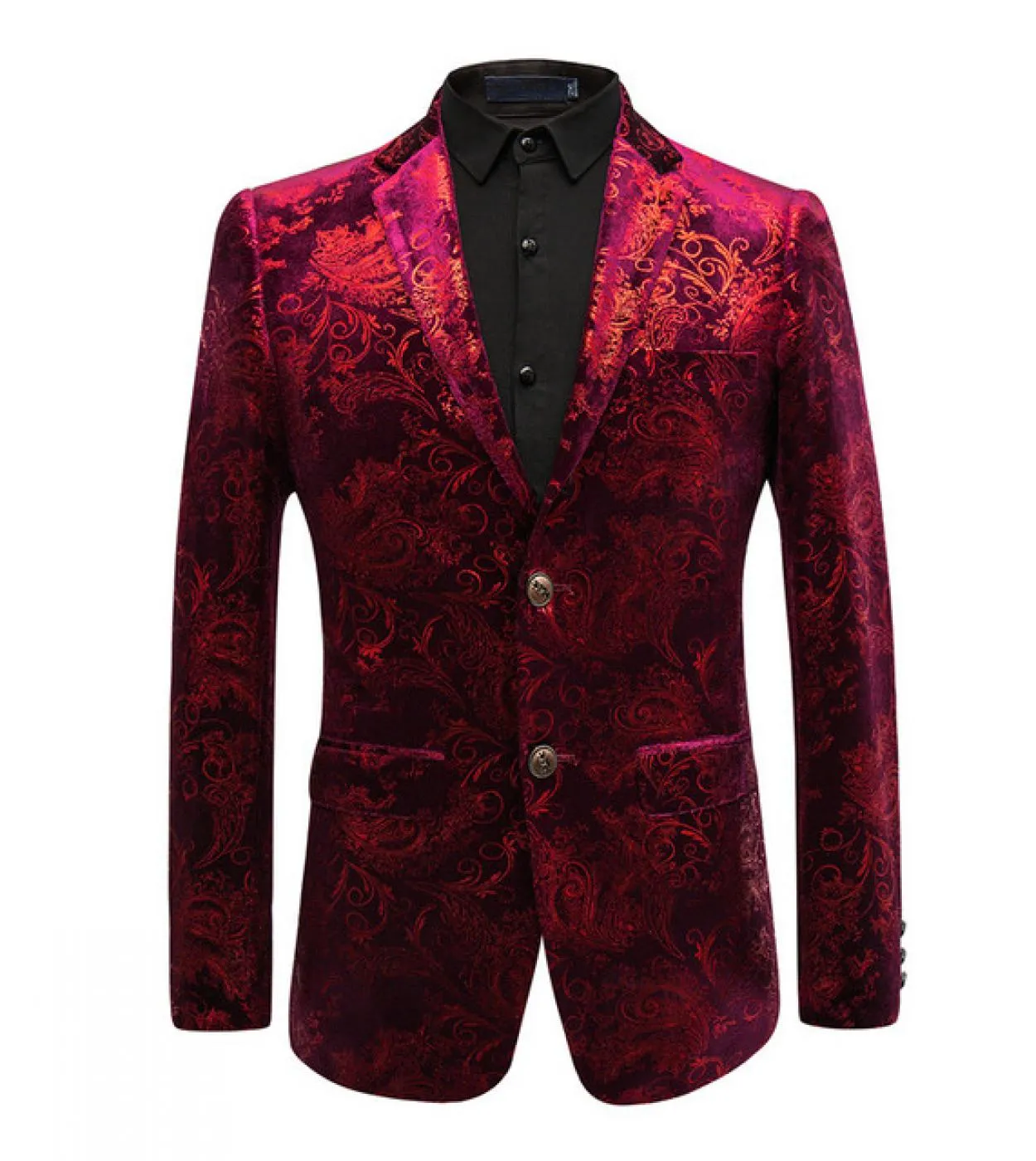 Plyesxale Blazer da uomo in velluto bordeaux di nuovo arrivo Blazer da uomo casual da uomo Slim Fit Blazer da palcoscenico Q44