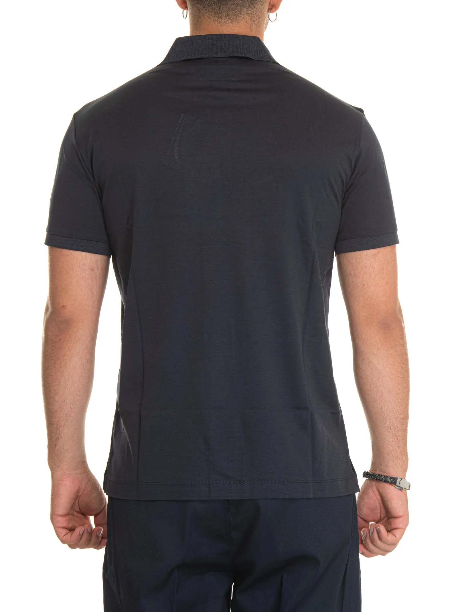 Polo in jersey Blu Emporio Armani Uomo