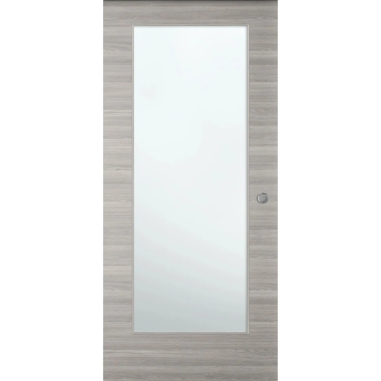 Porta scorrevole esterna vetrata reversibile Thuile grigio 210 cm x 94,5 cm