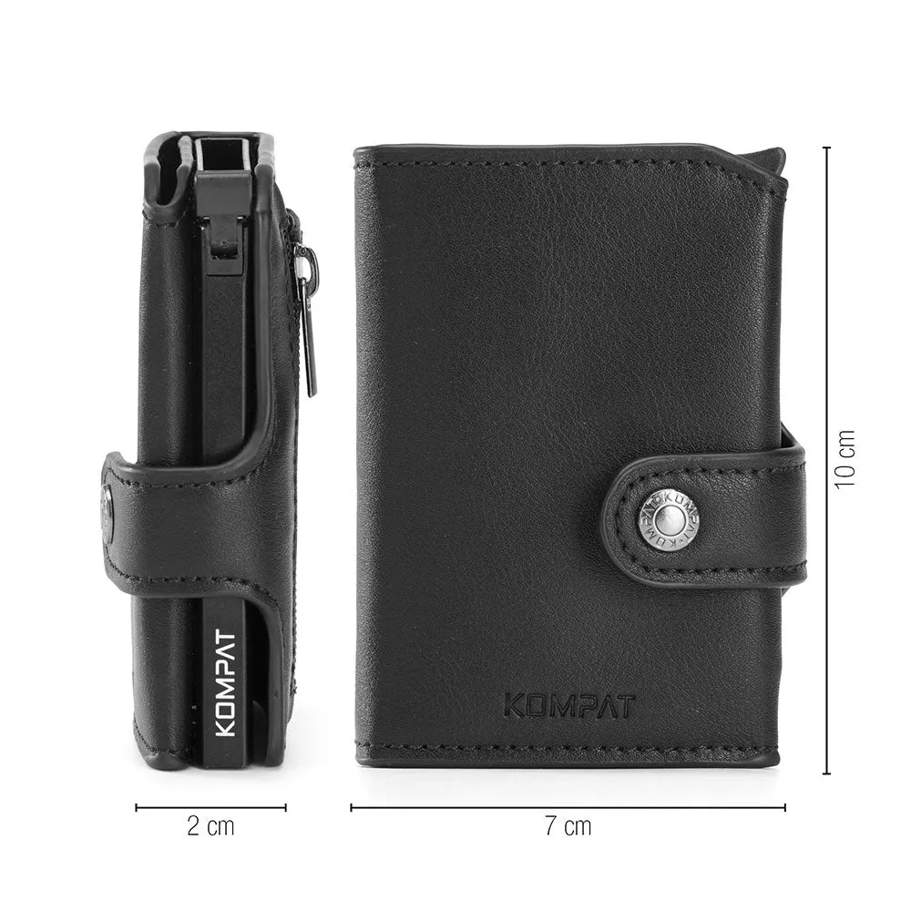 Portacarte KOMPAT linea Kompat X con RFID Colore Nero Carbon