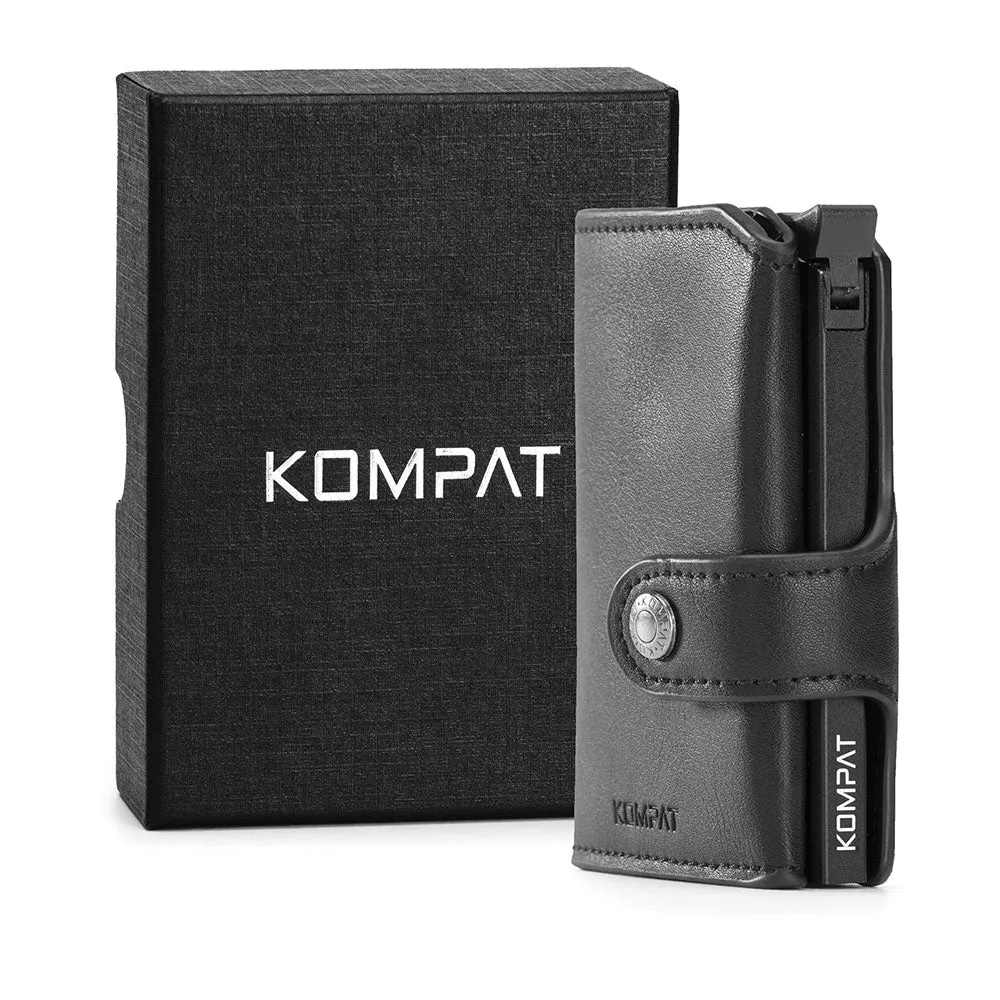 Portacarte KOMPAT linea Kompat X con RFID Colore Nero Carbon