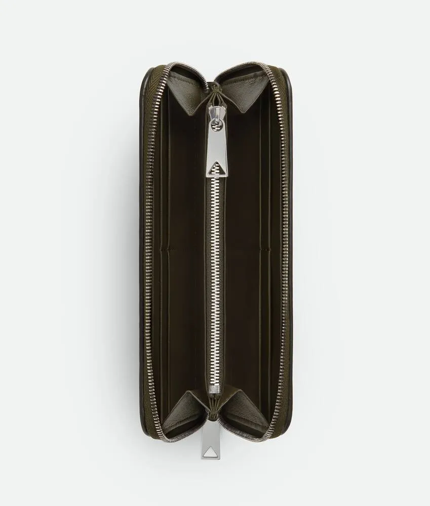 Portafoglio Intrecciato con zip 
