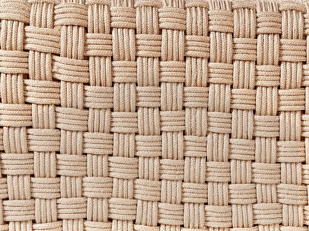 Pouf da giardino beige chiaro 50 x 50 cm NALLI