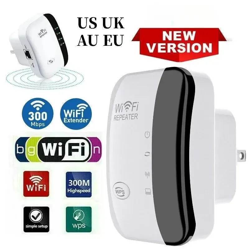 Ripetitore Wifi amplificatore di segnale Wireless potenziatore di rete esteso Router domestico ue usa 300m attraverso la camera 