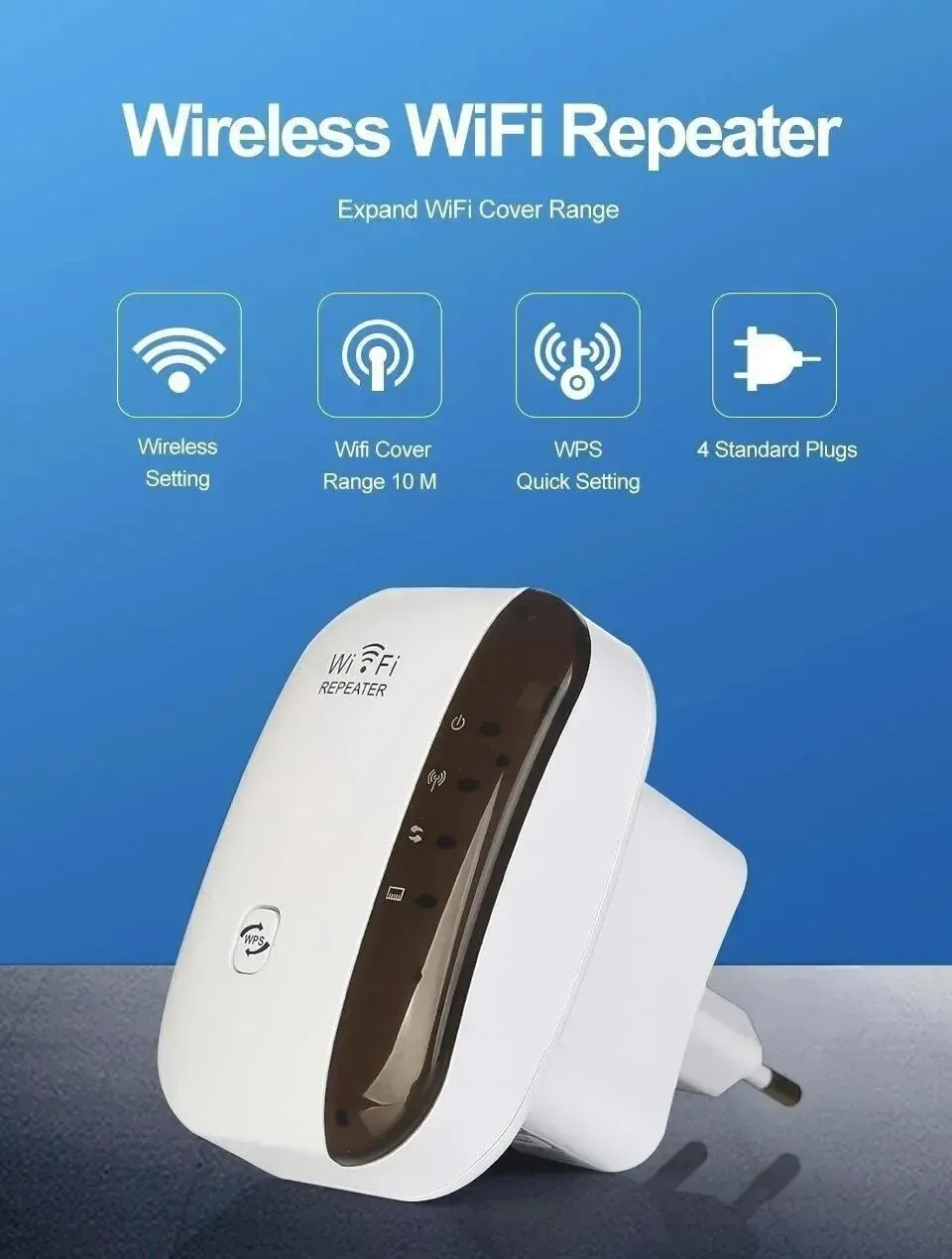 Ripetitore Wifi amplificatore di segnale Wireless potenziatore di rete esteso Router domestico ue usa 300m attraverso la camera 