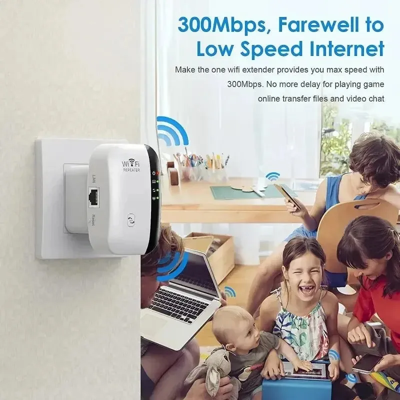 Ripetitore Wifi amplificatore di segnale Wireless potenziatore di rete esteso Router domestico ue usa 300m attraverso la camera 