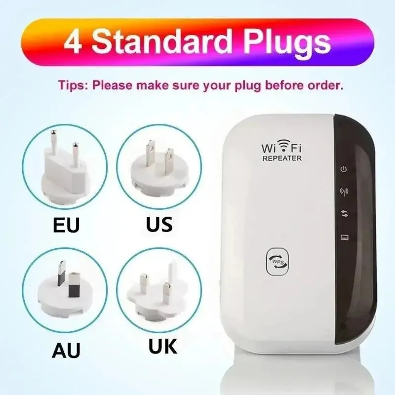 Ripetitore Wifi amplificatore di segnale Wireless potenziatore di rete esteso Router domestico ue usa 300m attraverso la camera 