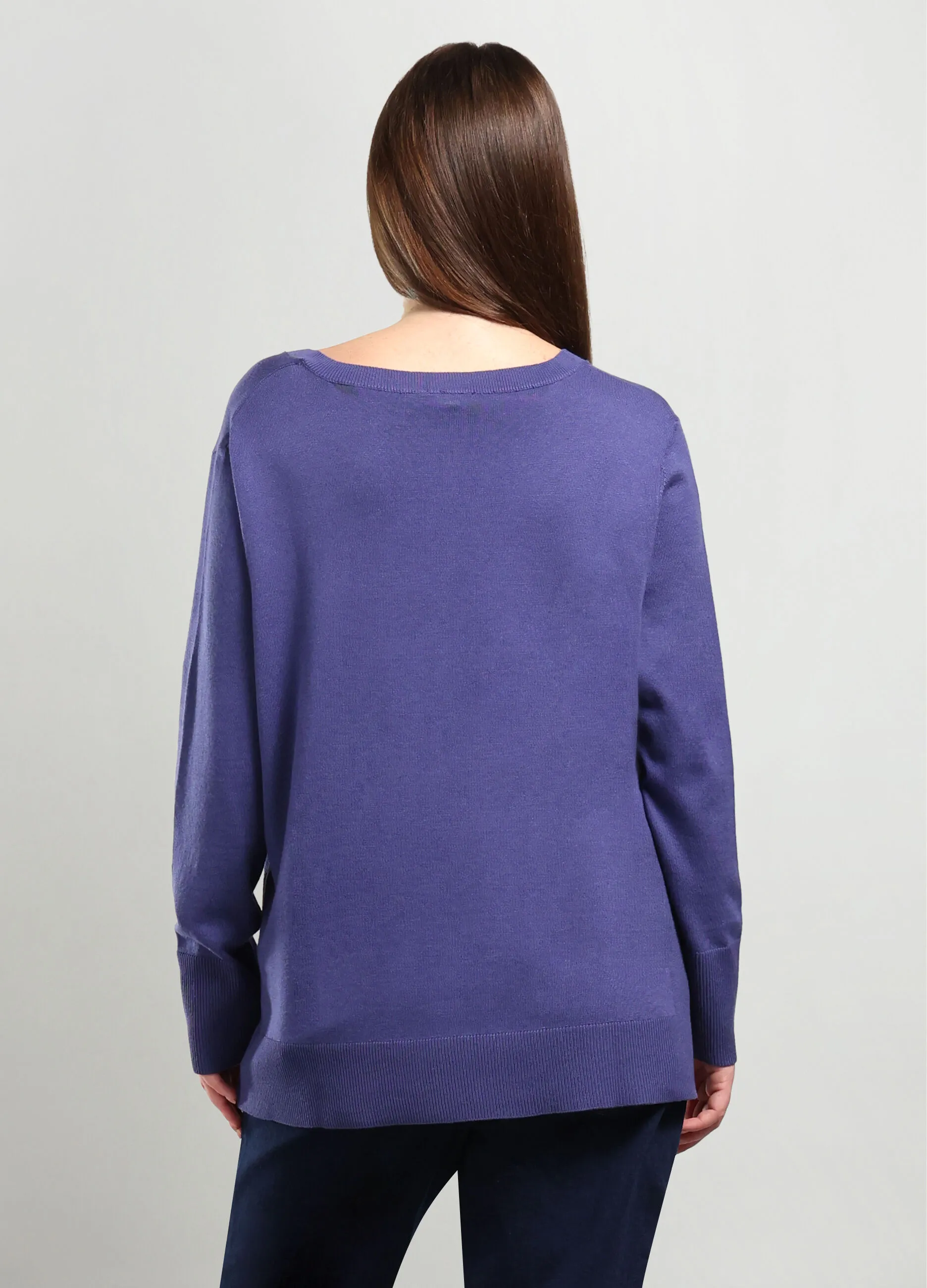 ROSA THEA  Tricot misto viscosa donna curvy