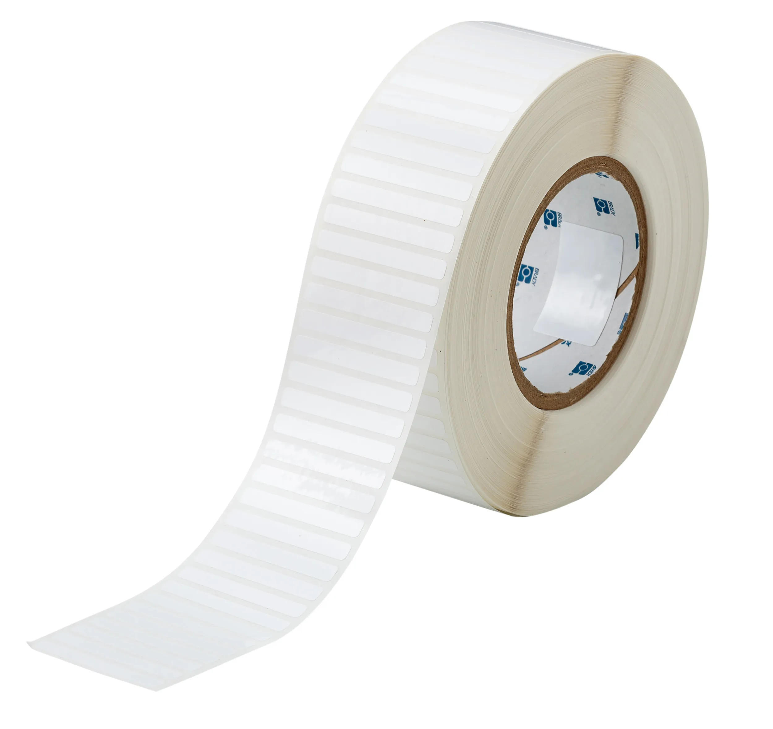 Rotolo di etichette adesive Brady L. 50.8mm x H. 6.35mm, col. Bianco