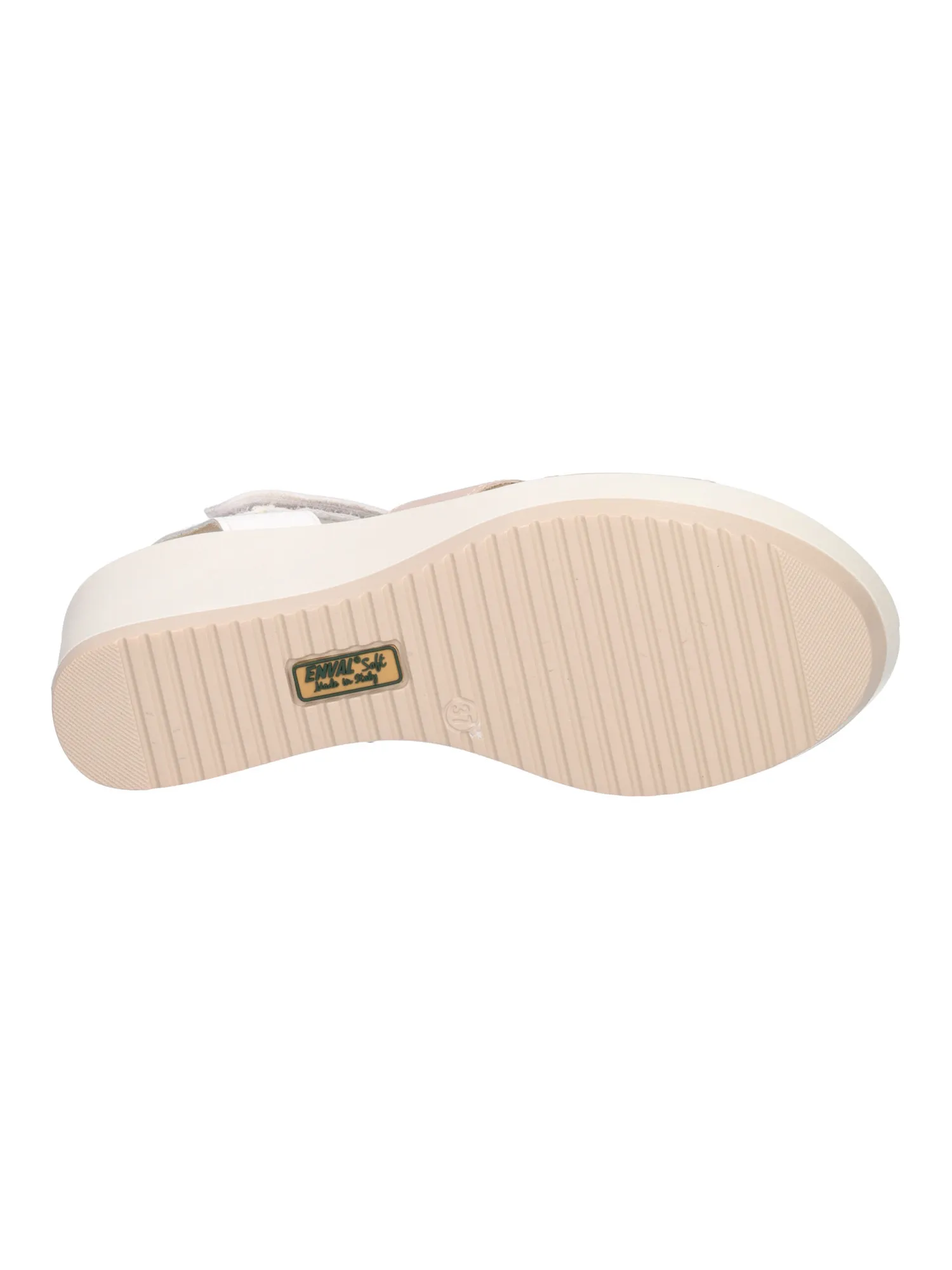 Sandalo con zeppa Enval Soft da donna beige