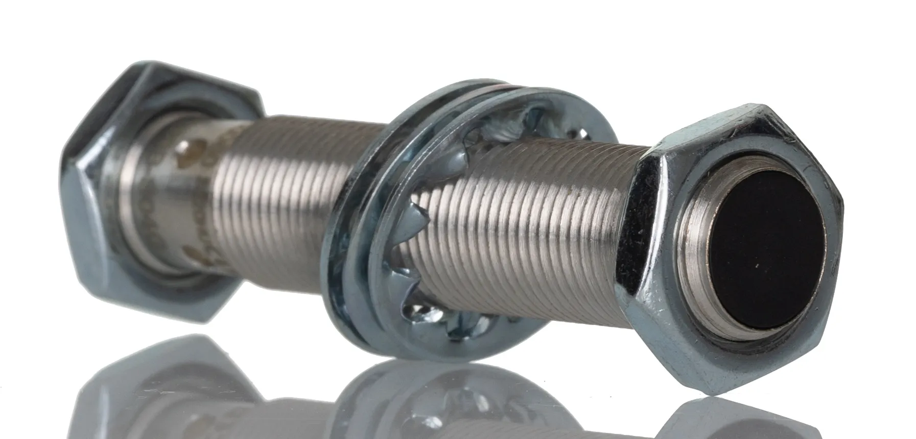 Sensore di prossimità Cilindro filettato BALLUFF, M12, rilevamento 2 mm, 12 → 30 V c.c.