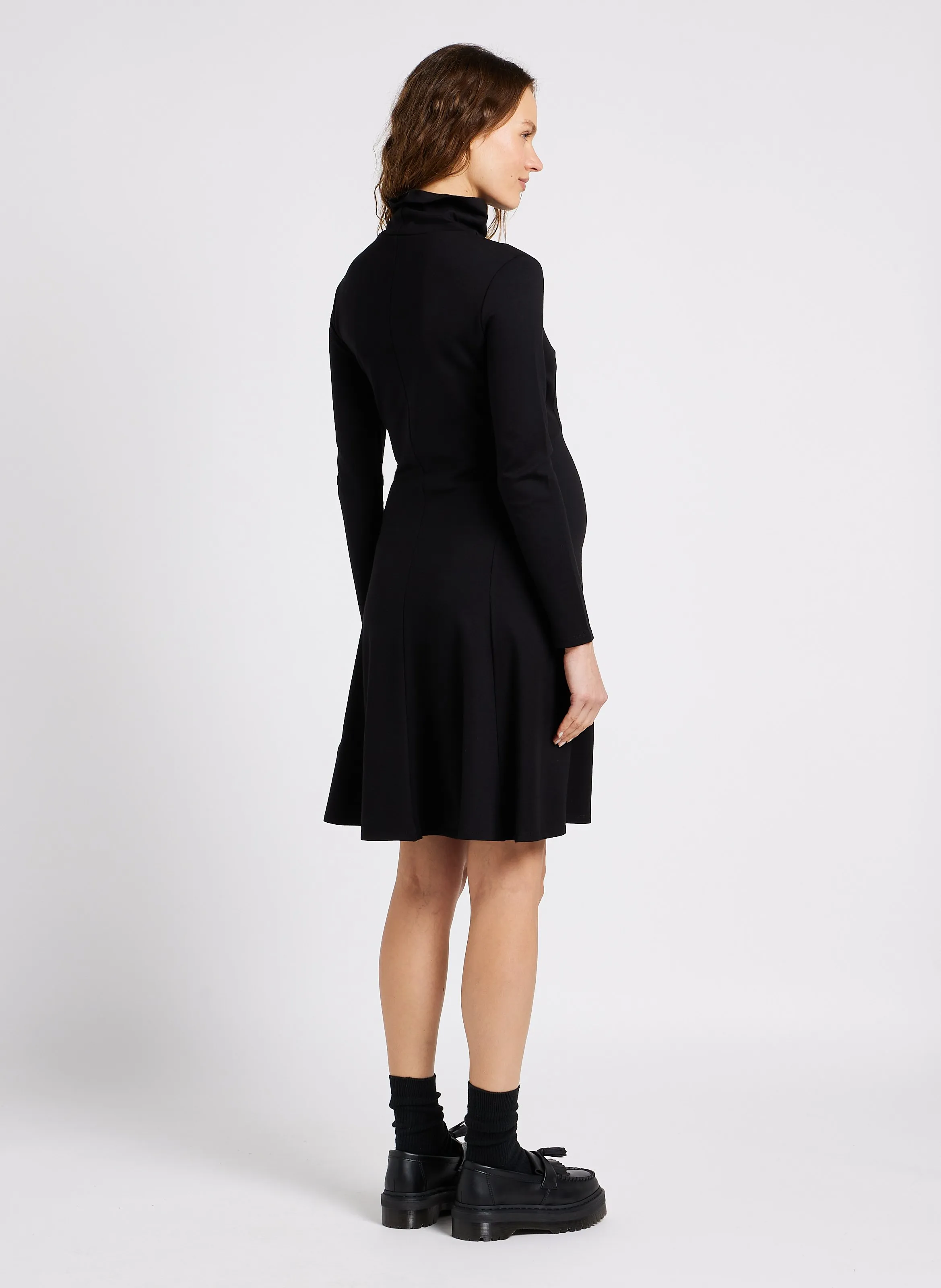  SERAPHINE   VANESSA - Abito premaman collo dolcevita in maglia | Nero