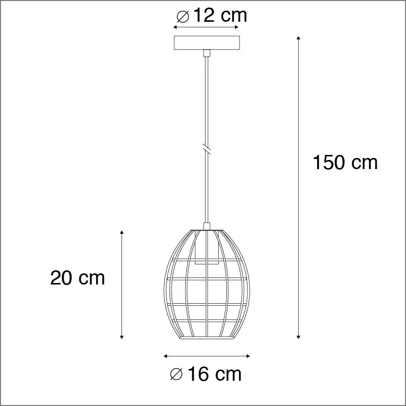 Set 3 lampade a sospensione LICOR Luxe 4 rame