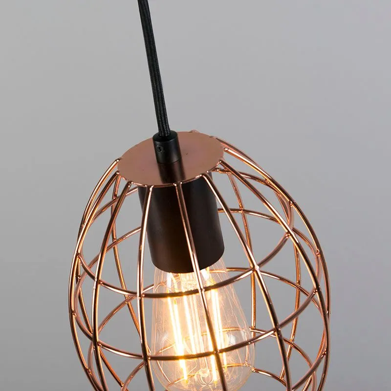 Set 3 lampade a sospensione LICOR Luxe 4 rame