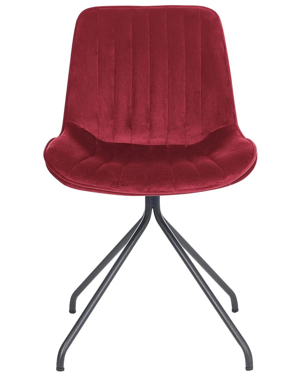 Set di 2 sedie da pranzo NAVASOTA Rosso scuro Velluto