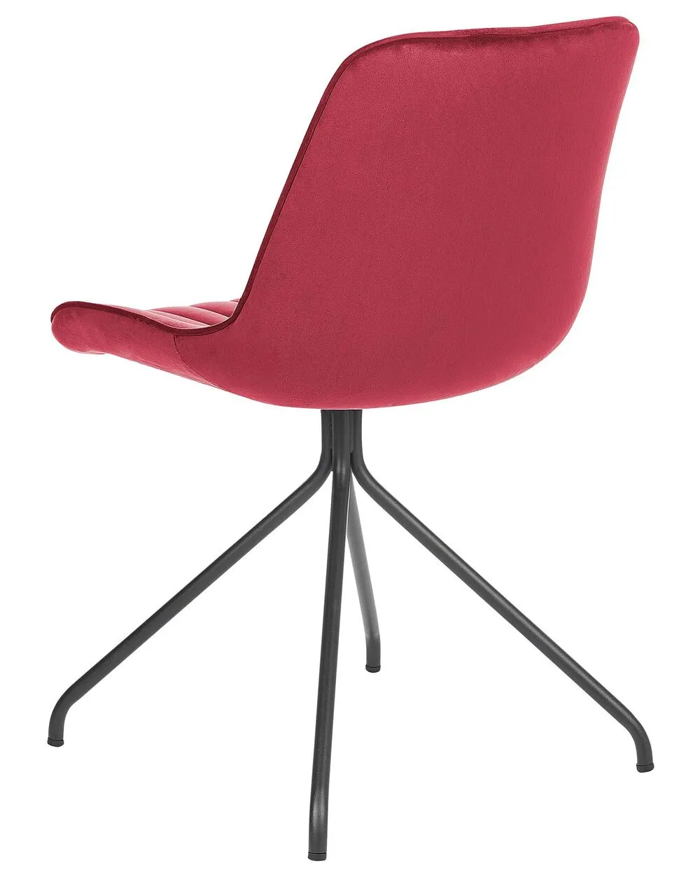 Set di 2 sedie da pranzo NAVASOTA Rosso scuro Velluto