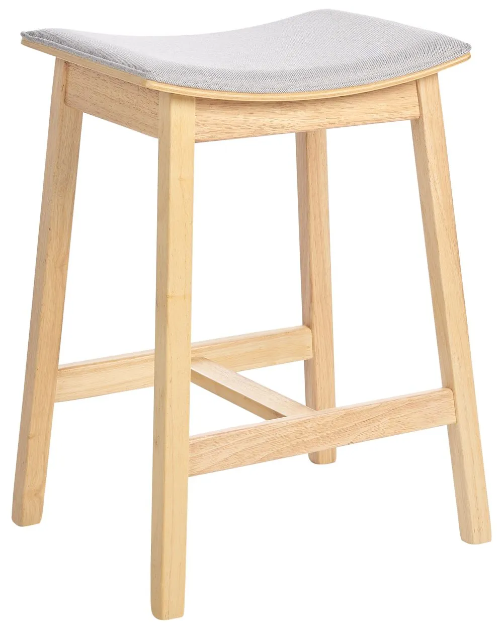 Set di 2 sgabelli da bar DIXON Legno Grigio chiaro