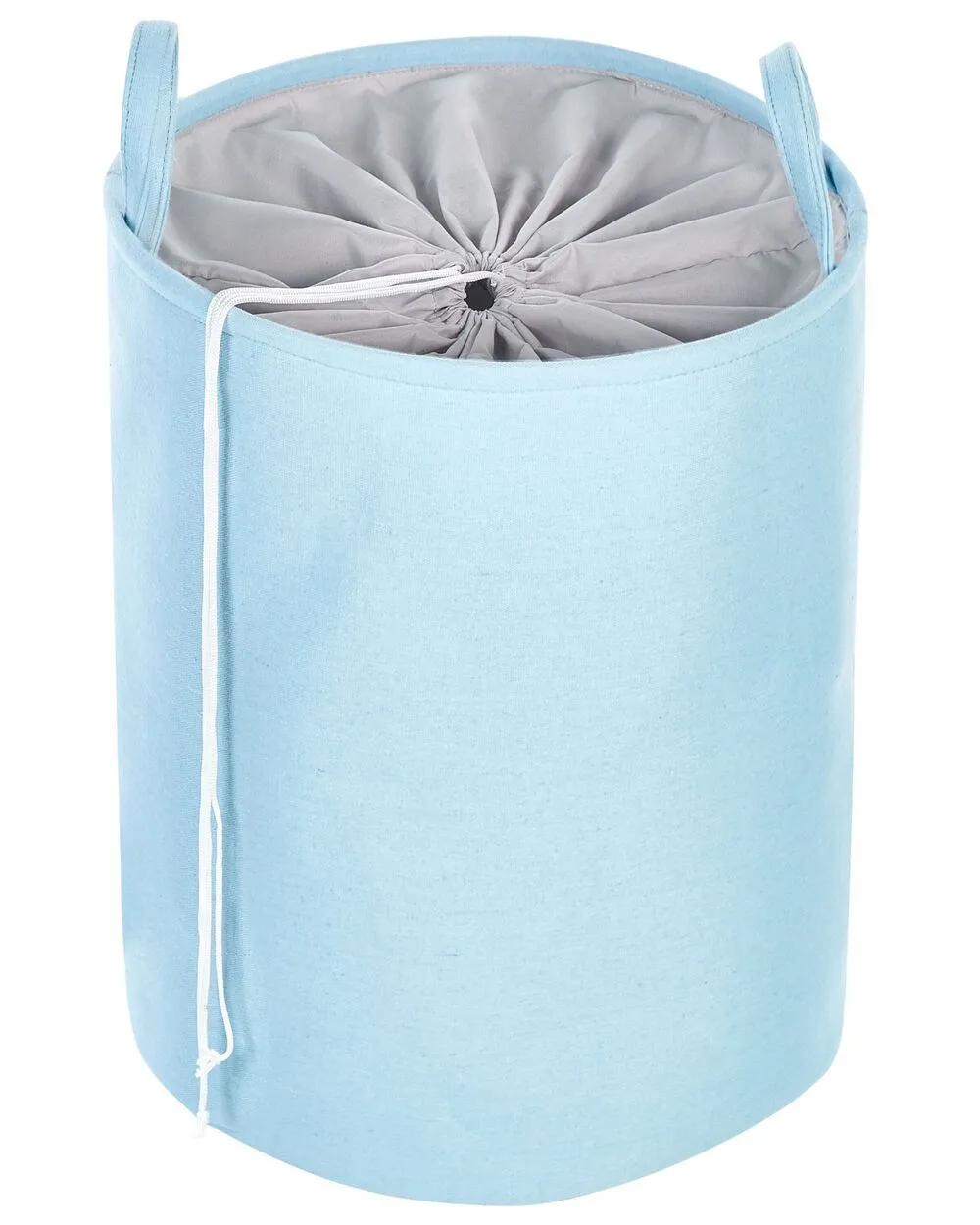 Set di 3 ceste cotone celeste e grigio ARCHA