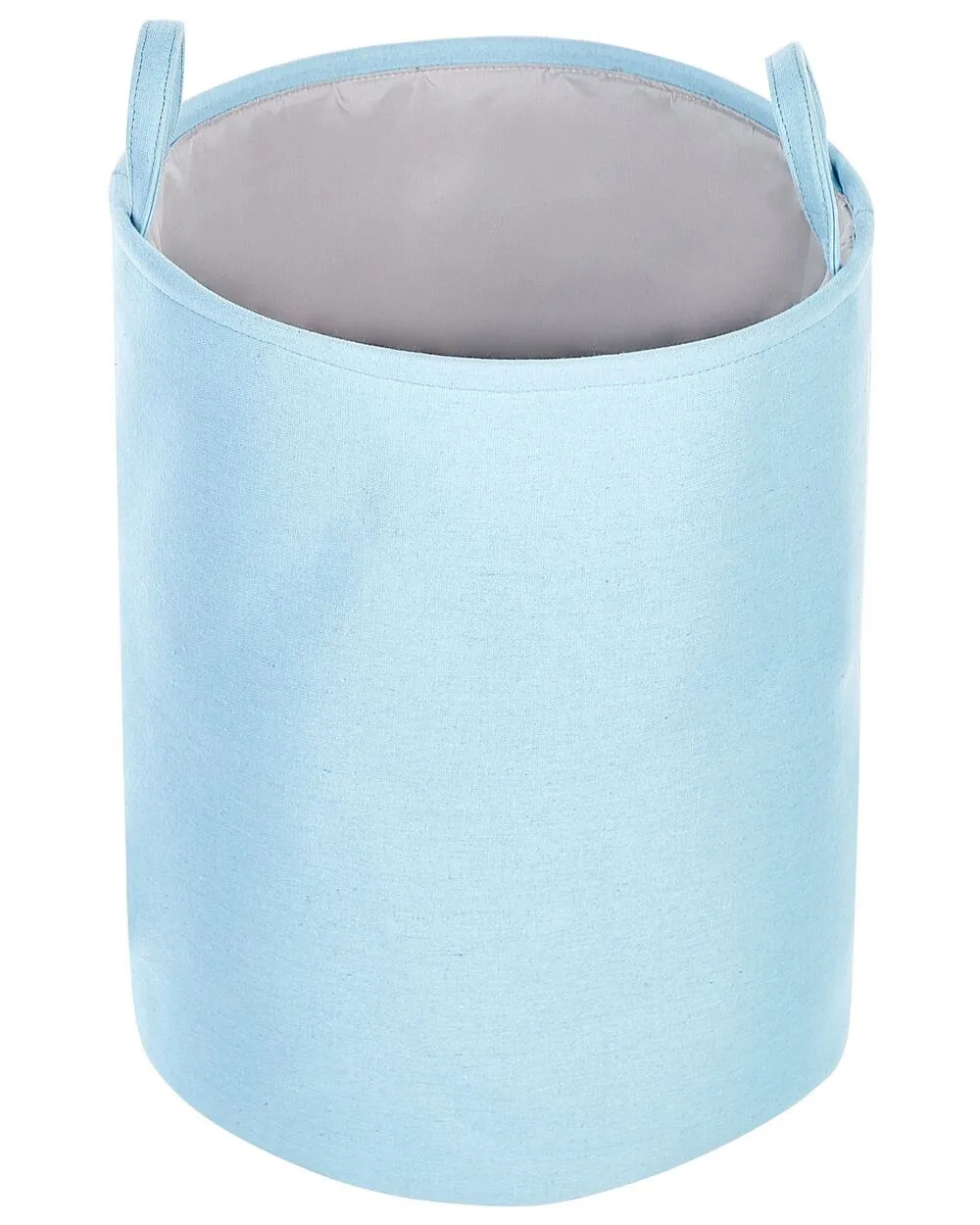 Set di 3 ceste cotone celeste e grigio ARCHA