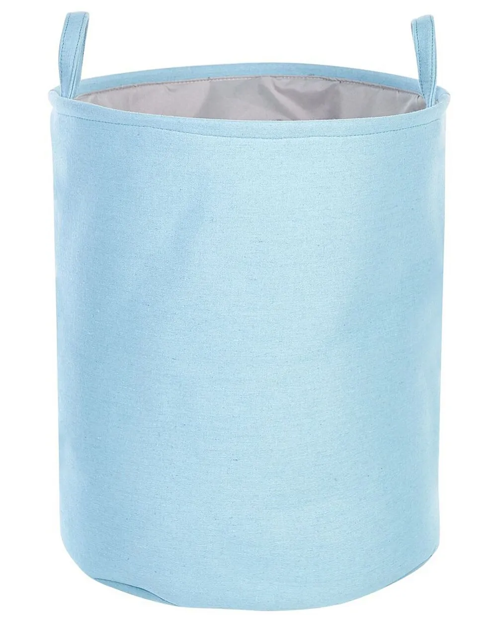 Set di 3 ceste cotone celeste e grigio ARCHA