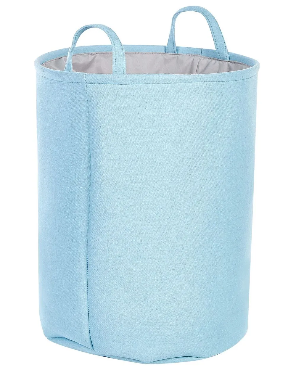 Set di 3 ceste cotone celeste e grigio ARCHA