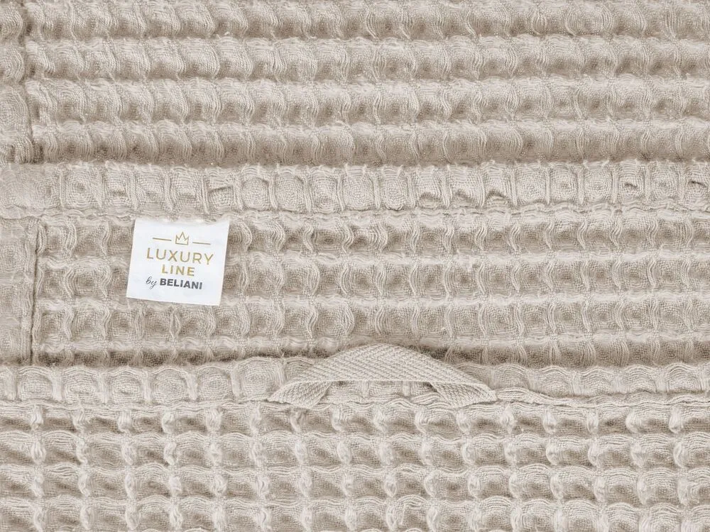 Set of 11 Towels AREORA Cotton Beige