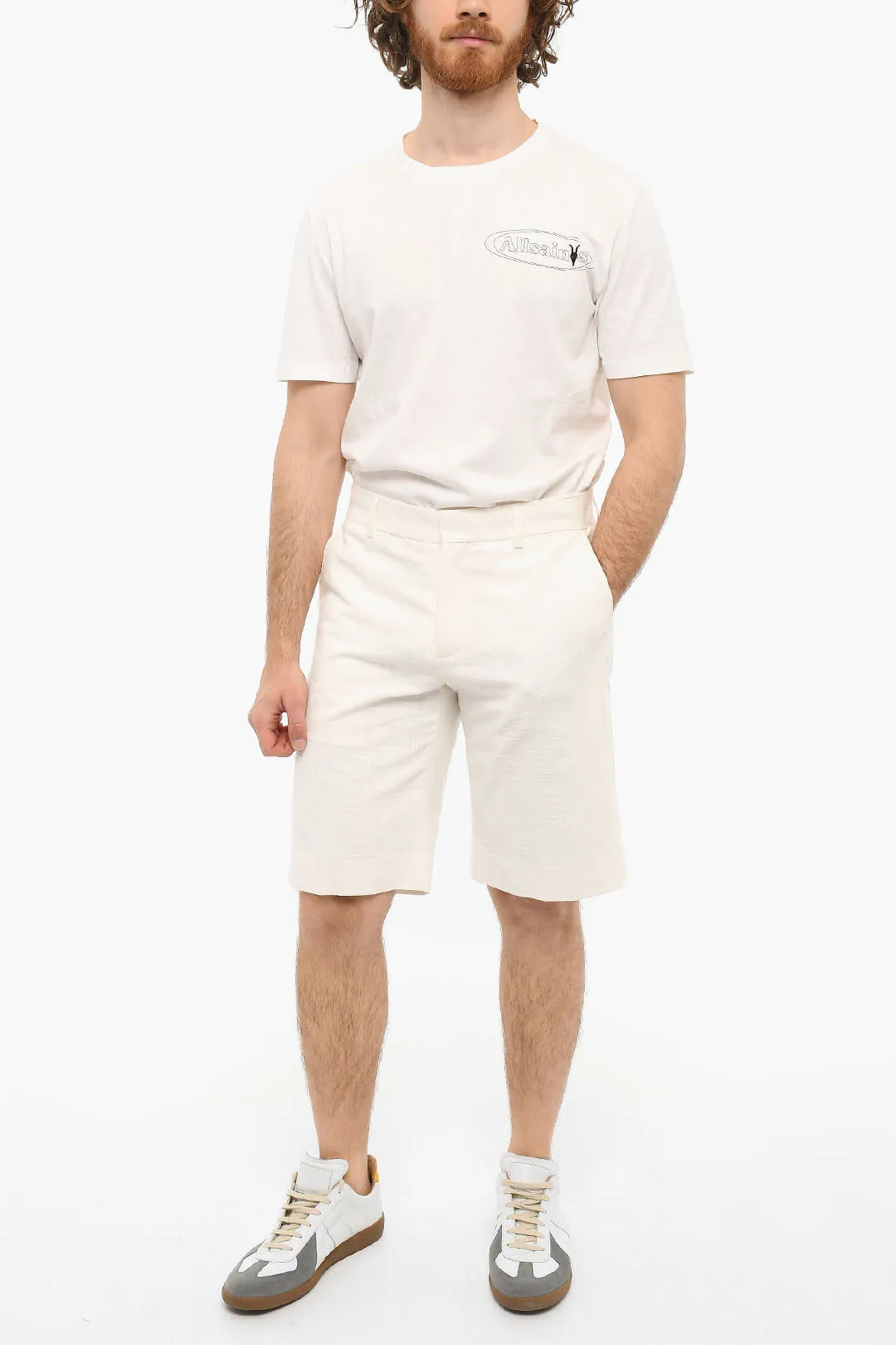 Shorts TAILORED In Cotone Fiammato