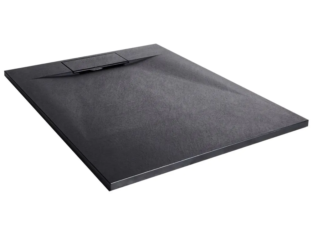 Shower Tray AZZURRO 80 x 100 x 3 cm Black