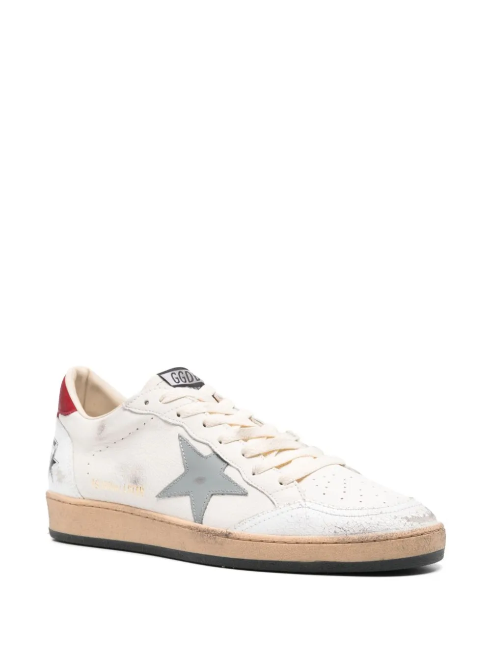 Sneaker ballstar bianca logo rosso