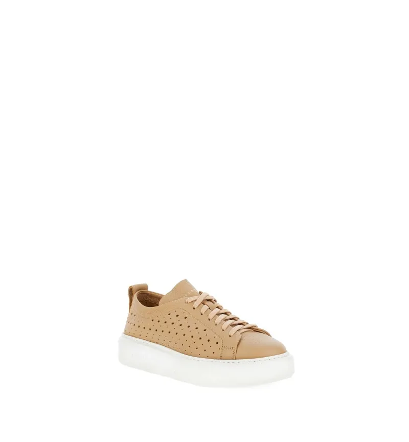 Sneakers pelle martellata