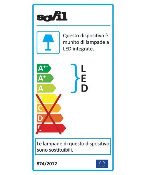 SOVIL Bra Lampada Moderna per Esterno a LED 3 Colori