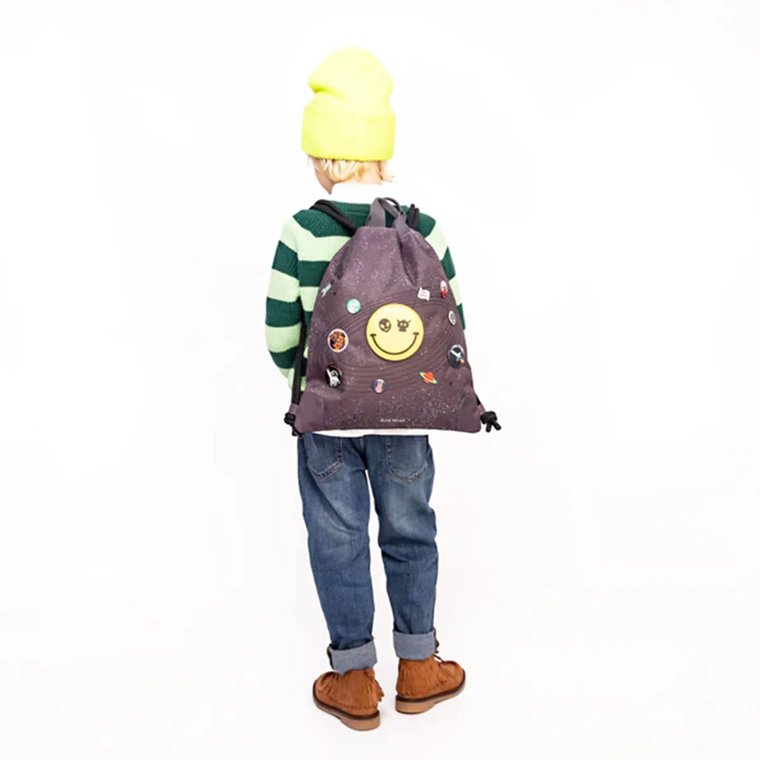 Space Invaders Grey City Bag Backpack