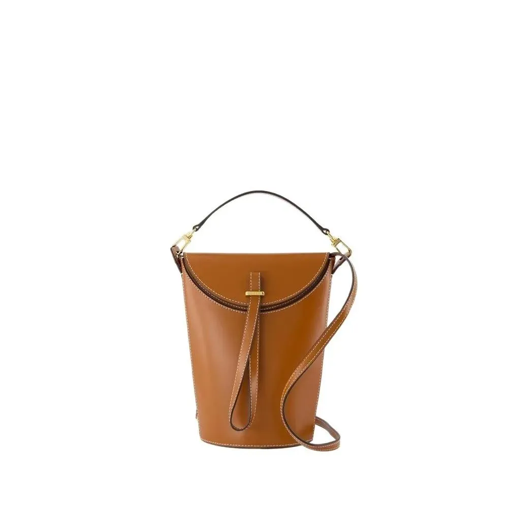 Staud Phoebe Convertible Bucket Bag - Leather - Brown Brown 
