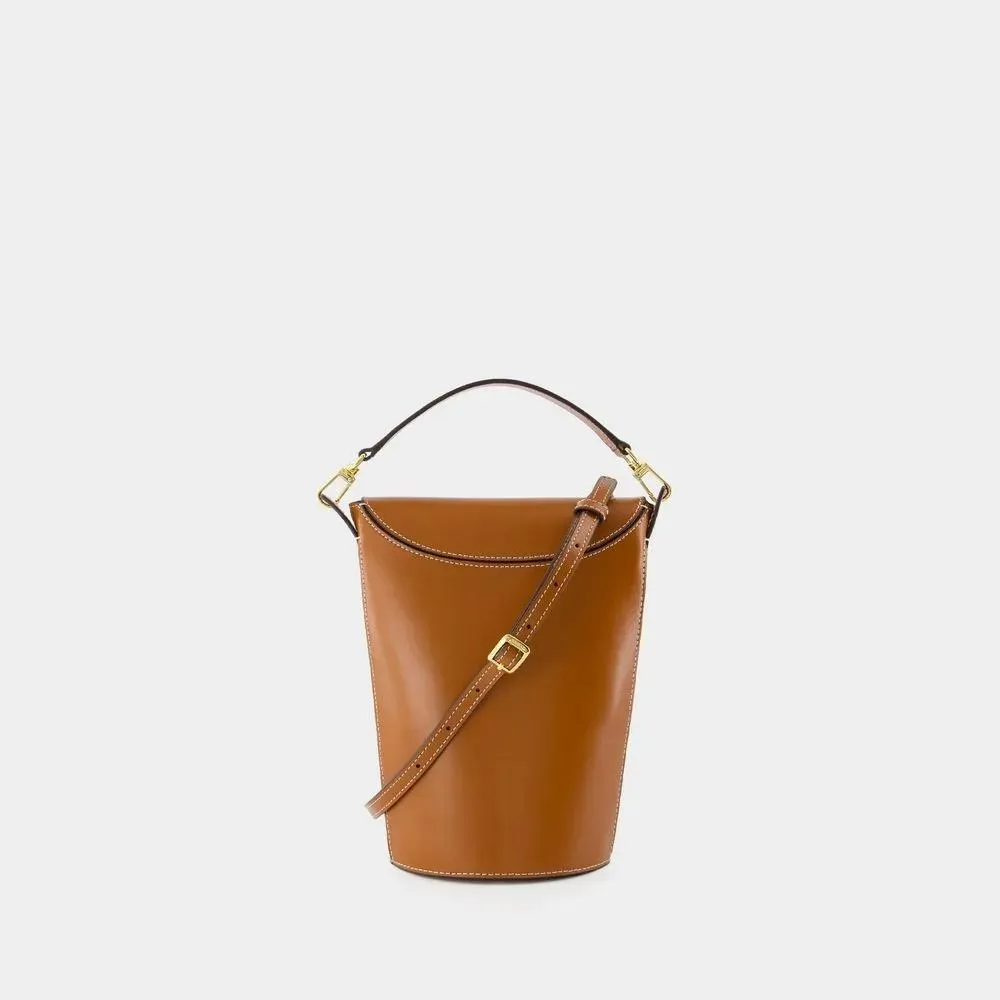 Staud Phoebe Convertible Bucket Bag - Leather - Brown Brown 