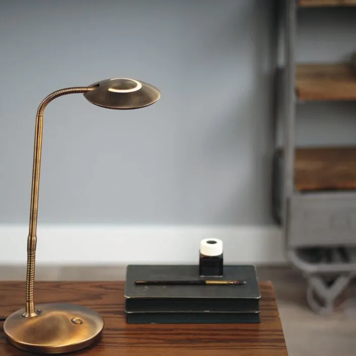 Steinhauer Zenith Lampada da Tavolo LED Bronzo, 1-Luce