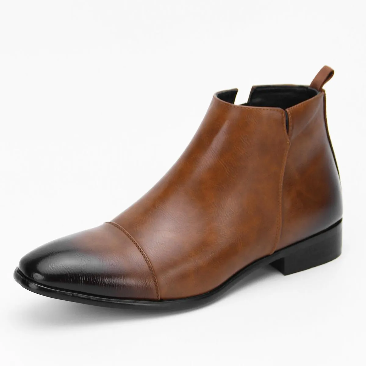 Stivaletti Chelsea classici retrò con patina da uomo Stivaletti in pelle moda britannica Stivaletti casual da uomo Scarpe Taglie