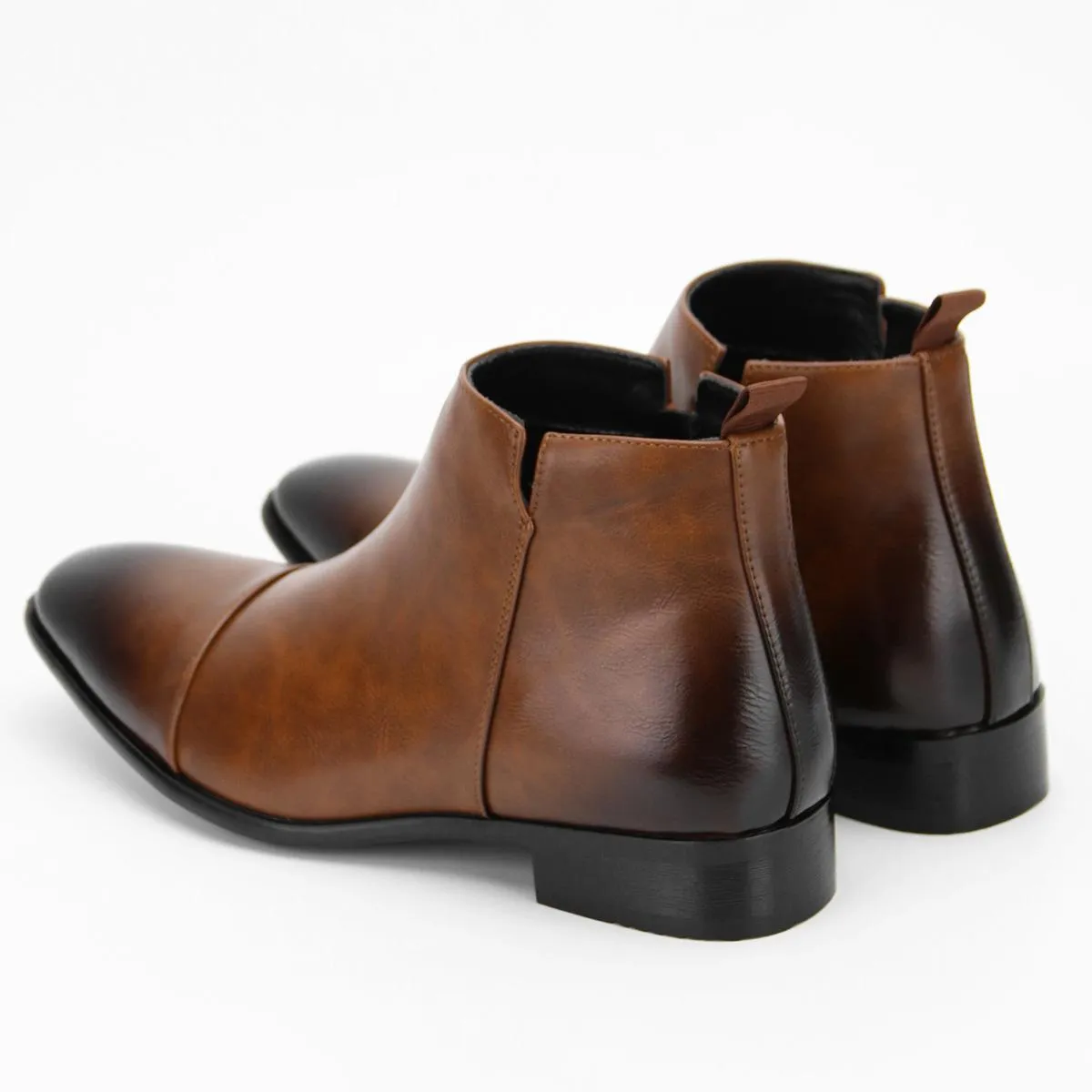 Stivaletti Chelsea classici retrò con patina da uomo Stivaletti in pelle moda britannica Stivaletti casual da uomo Scarpe Taglie