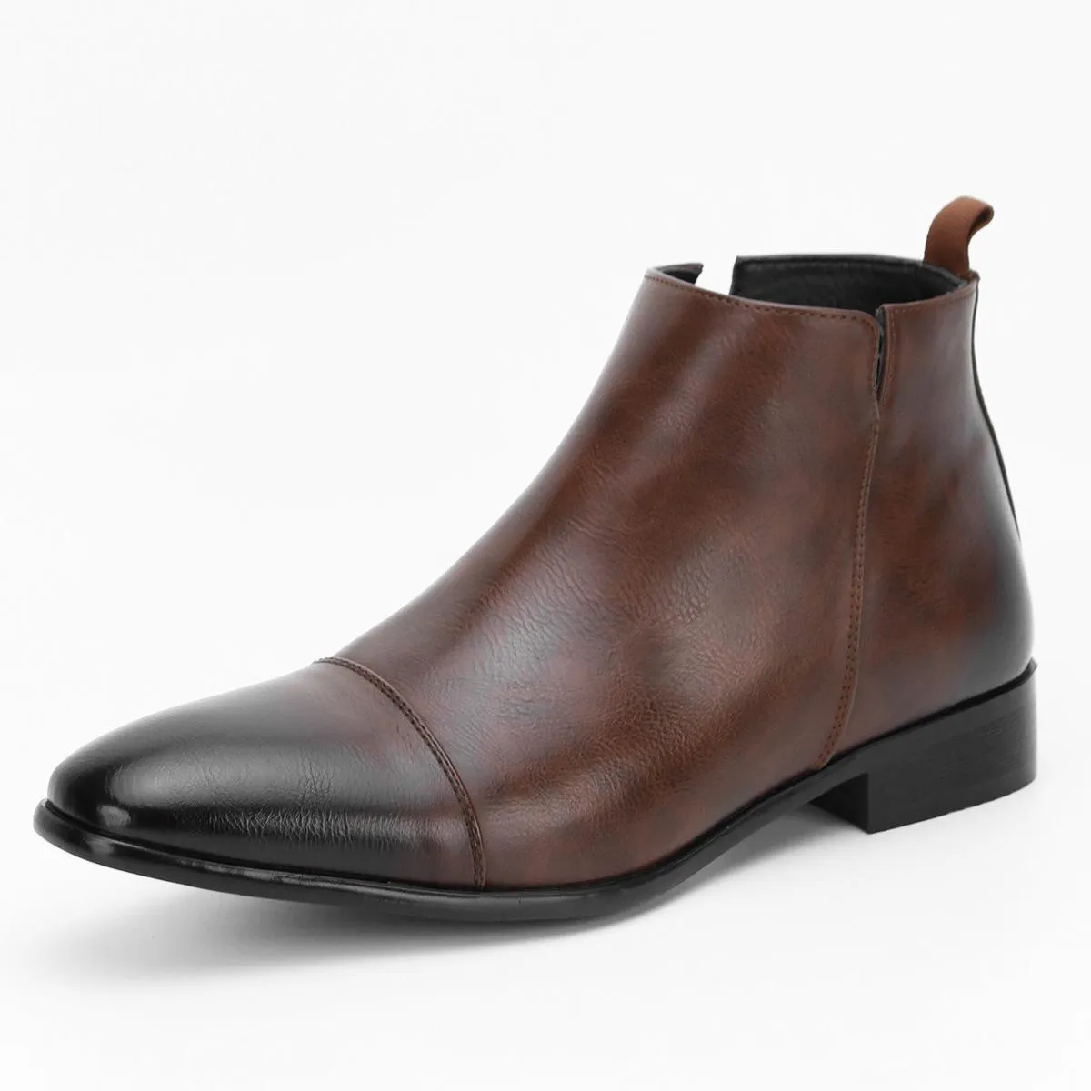 Stivaletti Chelsea classici retrò con patina da uomo Stivaletti in pelle moda britannica Stivaletti casual da uomo Scarpe Taglie