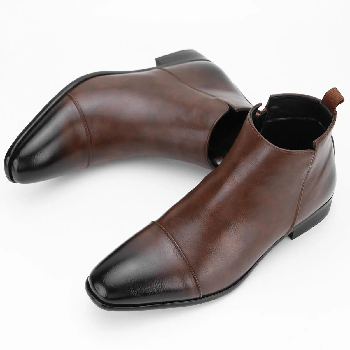 Stivaletti Chelsea classici retrò con patina da uomo Stivaletti in pelle moda britannica Stivaletti casual da uomo Scarpe Taglie