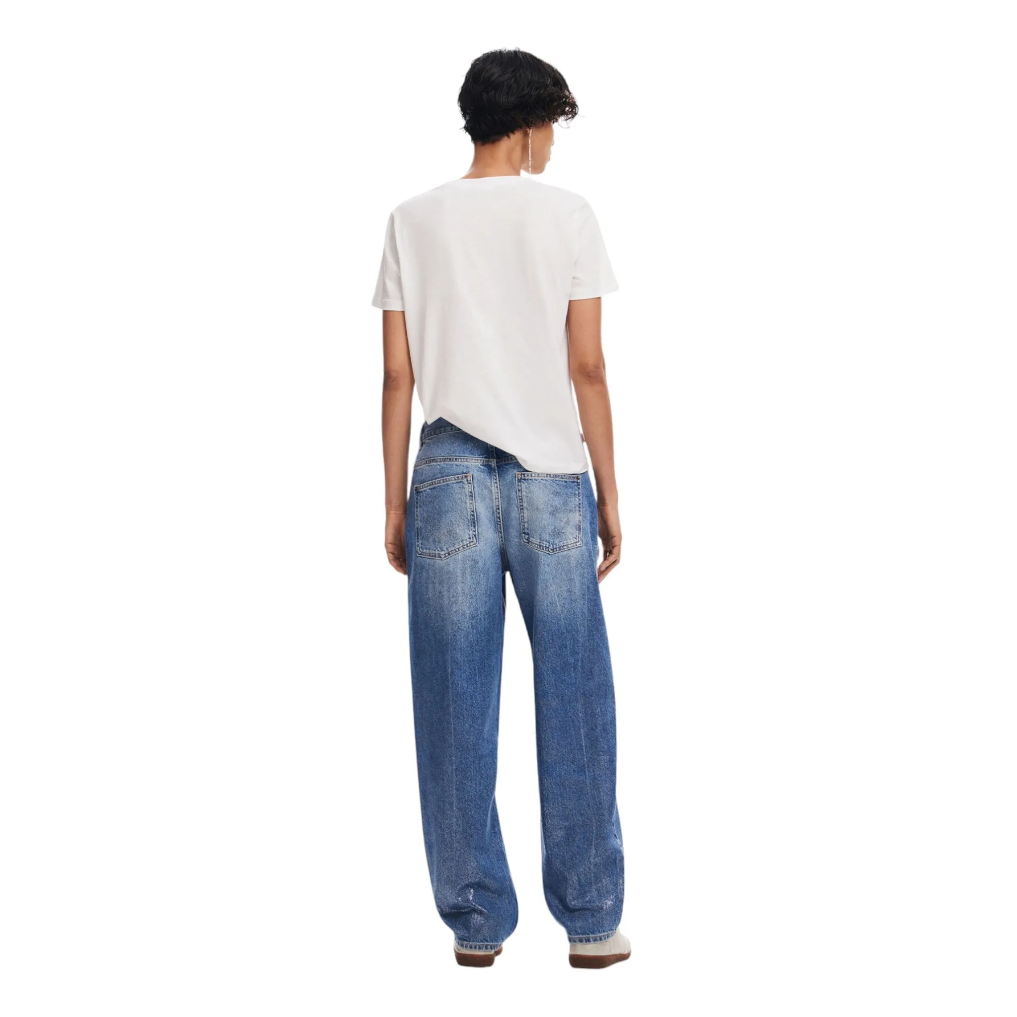 T-shirt Desigual 24wwtk24 1000 blanco