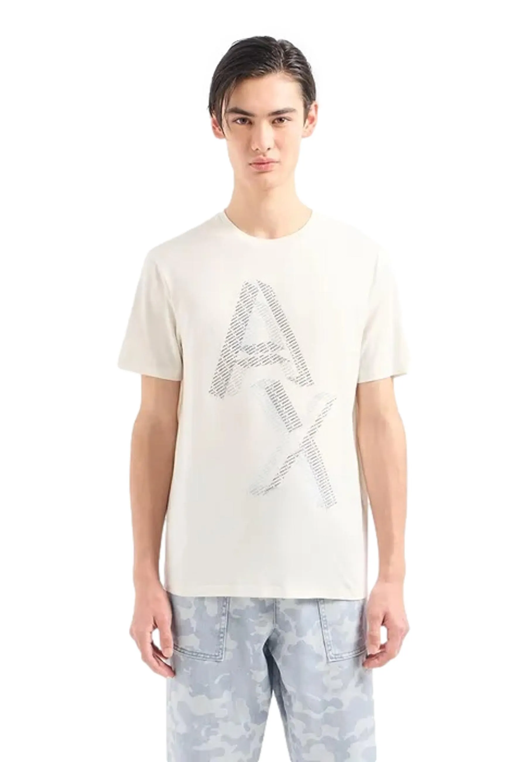 T-shirt in jersey di cotone Pima con maxi stampa logo