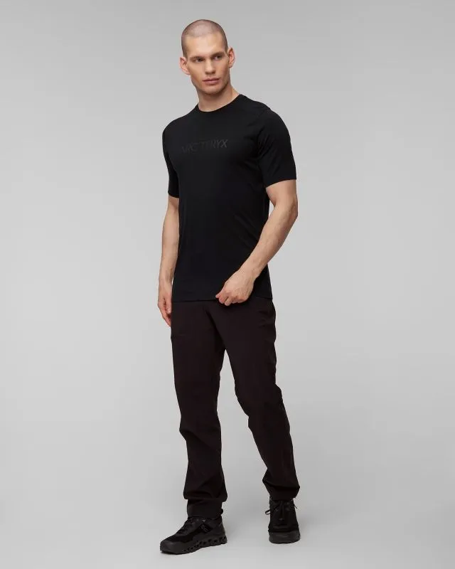 T-shirt nera da uomo Arcteryx Ionia MW Arc Logo SS M