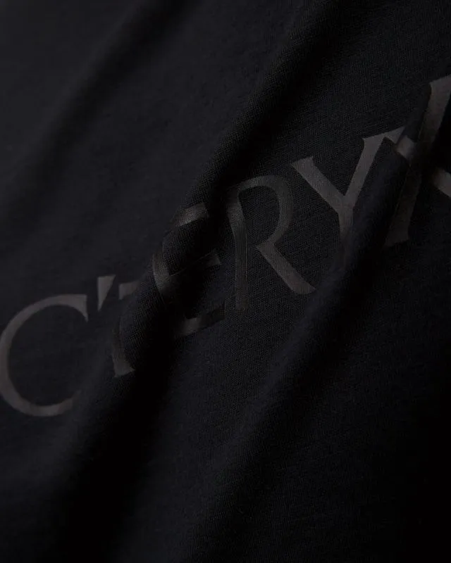 T-shirt nera da uomo Arcteryx Ionia MW Arc Logo SS M