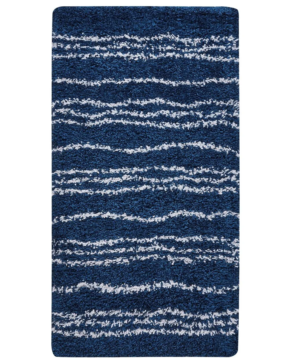 Tappeto blu e bianco 80 x 150 cm TASHIR