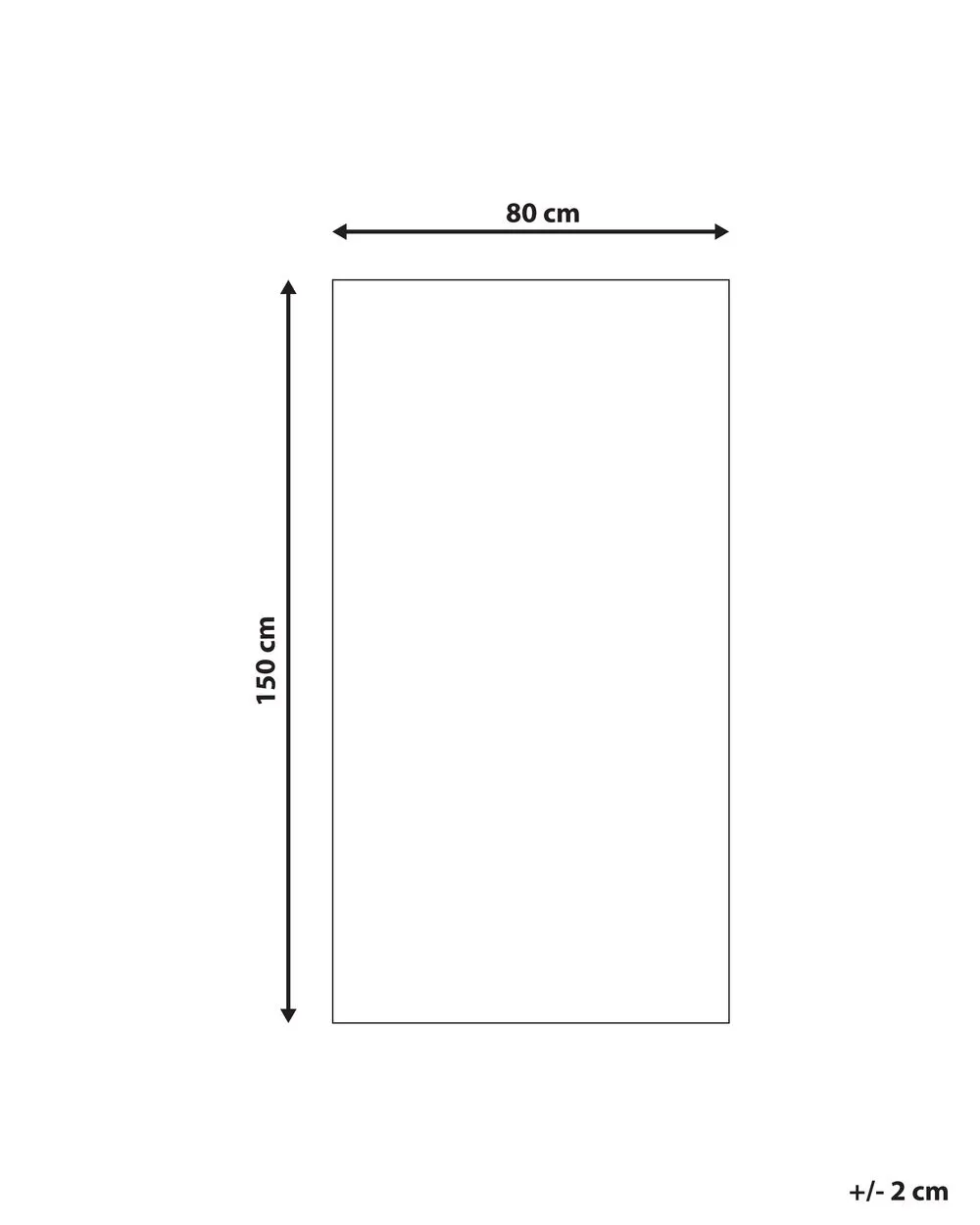 Tappeto blu e bianco 80 x 150 cm TASHIR